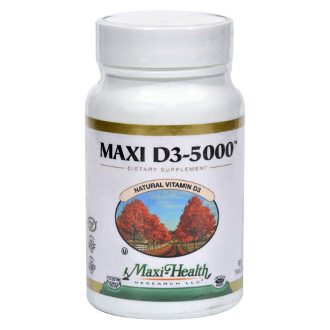 Maxi Health Kosher Vitamins Maxi D3 5000 - 5000 IU - 90 Tablets