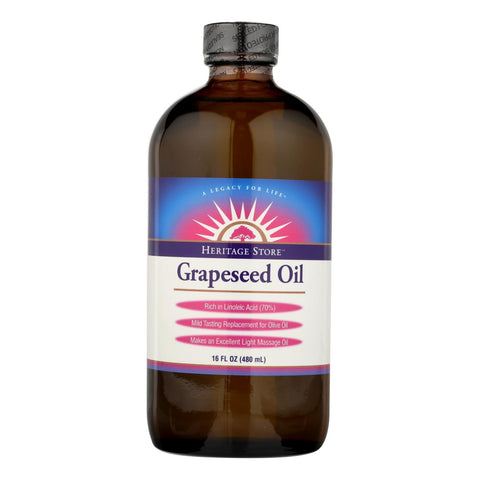 Heritage Products Grapeseed Oil - 16 fl oz