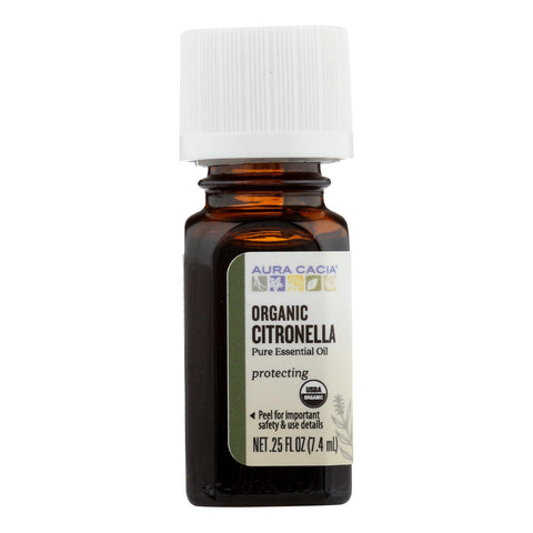 Aura Cacia - Organic Essential Oil - Citronella - .25 oz