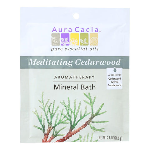 Aura Cacia - Aromatherapy Mineral Bath Meditation - 2.5 oz - Case of 6