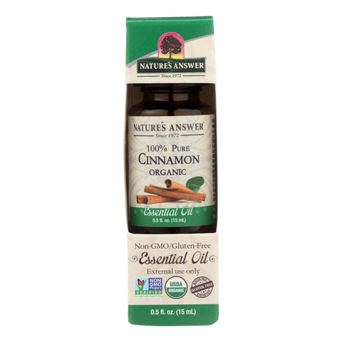 Nature's Answer - Organic Essential Oil - Cinnamon - 0.5 oz.
