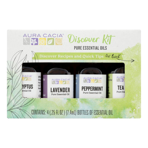 Aura Cacia - Essential Oil - Discovery Kit - 0.25 FL oz.