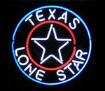 Texas Lone Star Neon Bar Sign