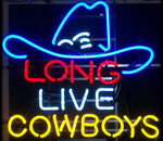 Long Live Cowboys Neon Bar Sign