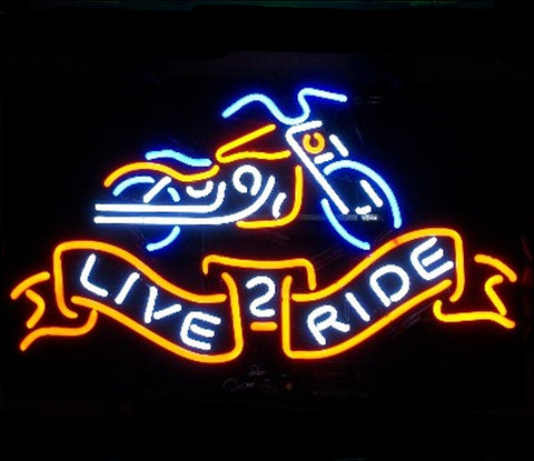 Live 2 Ride Neon Bar Sign II
