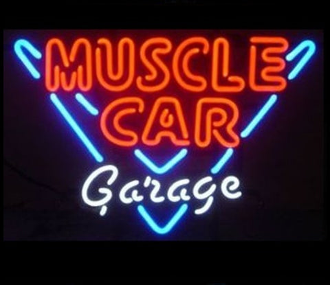 Muscle Car Garage Neon Bar Sign