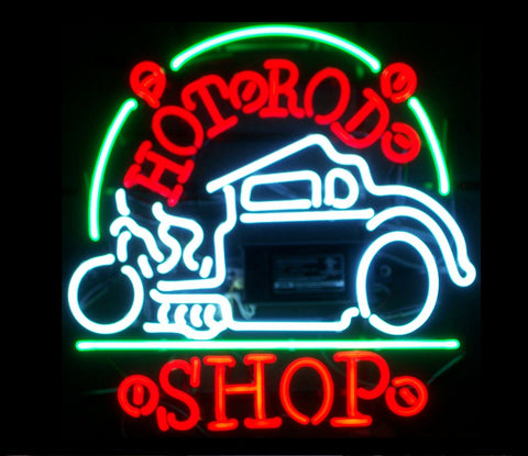 Hot Rod Shop Neon Bar Sign