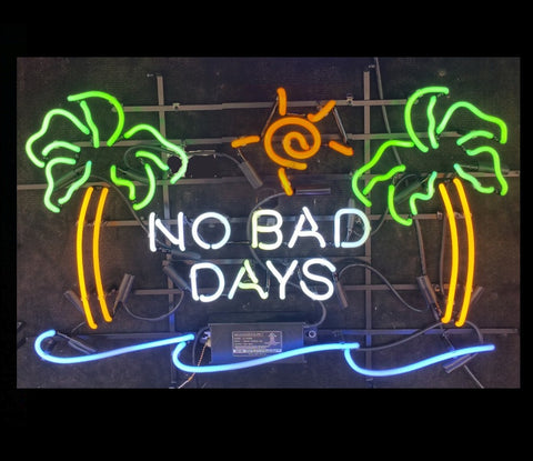 No Bad Days Neon Bar Sign