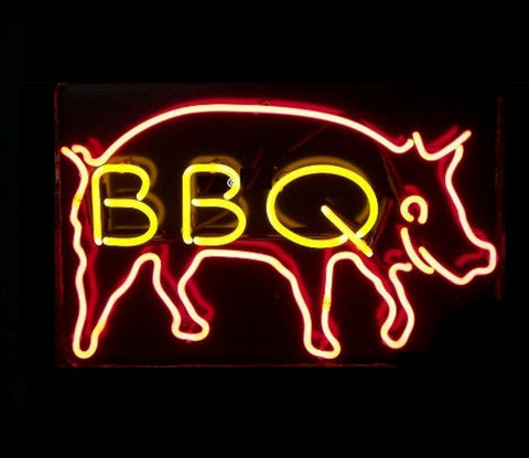 BBQ Pig Neon Bar Sign