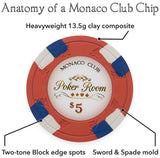 Monaco Club 13.5 Gram, $0.50, Roll of 25