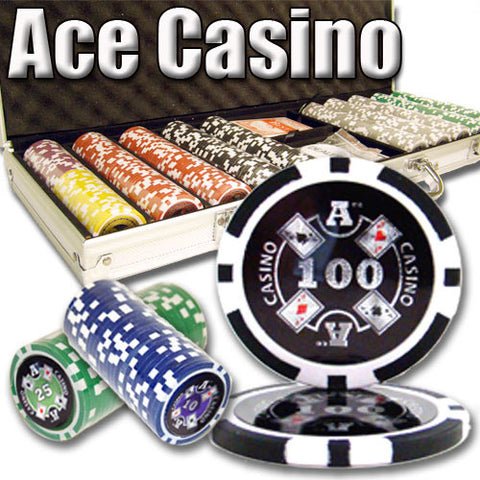 500 Ct - Pre-Packaged - Ace Casino 14 Gram - Aluminum