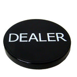Black Plastic Dealer Button