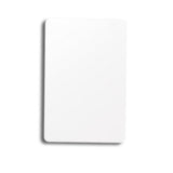 Set of 10 White Plastic Bridge Size Cut Cards
