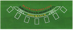 Green Blackjack Table Felt - Gaming Table Top for Blackjack