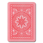 Modiano Cristallo Poker Size, 4 PIP Jumbo Red