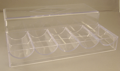 Acrylic Chip Tray WITH Lid