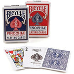 Bicycle Pinochle, Standard Index, 6 Decks Red/Blue