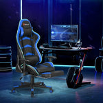 Massage LED Gaming Chair with Lumbar Support and Footrest-Pink