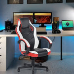 Color: WHITE Gaming Chairs  BLACK