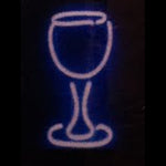 Wine Glass Neon Sculpture