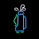 Golf Bag Neon Sculpture