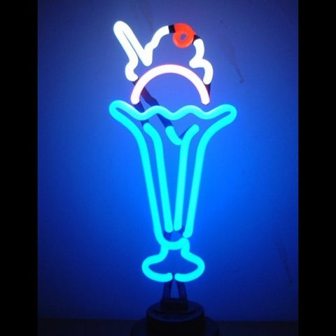 Ice Cream Soda Neon Sculpture
