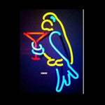 Parrot Martini Neon Sculpture